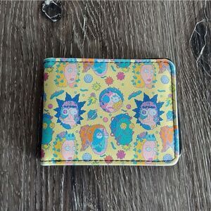 Buckle Down Rick and Morty Smith Family Faces and Cells Bifold Wallet